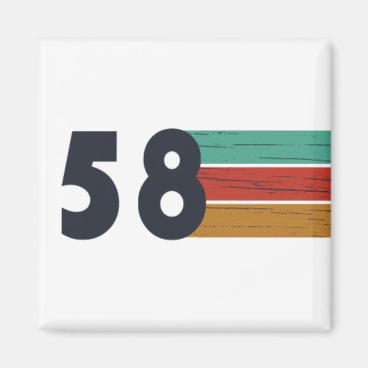 Geboren in 1958  magneet (Voorkant)