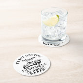 Geboren in 1958  mannen ronde kartonnen onderzetter (Insitu)