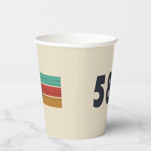 Geboren in 1958  papieren bekers (Rechts)