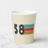 Geboren in 1958  papieren bekers (Voorkant)