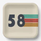 Geboren in 1958  papieren bordje (Voorkant)