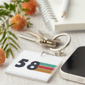 Geboren in 1958  sleutelhanger (Voorkant Rechts)