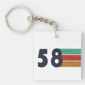 Geboren in 1958 sleutelhanger (voorkant)