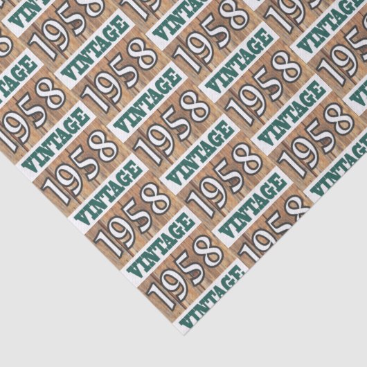 Geboren in 1958 tissuepapier (Detail)