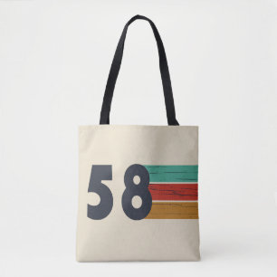 Geboren in 1958 tote bag