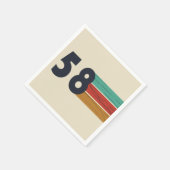 Geboren in 1958  verjaardagsfeest servet (Hoek)