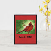 Geboren in 1959, Birthday Fun Facts Kaart (Gele Bloem)