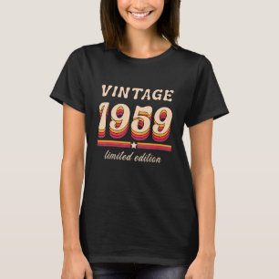 Geboren in 1959 in Retro Birthday Birthday T-shirt