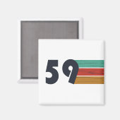 Geboren in 1959 magneet (Voorkant / Achterkant)