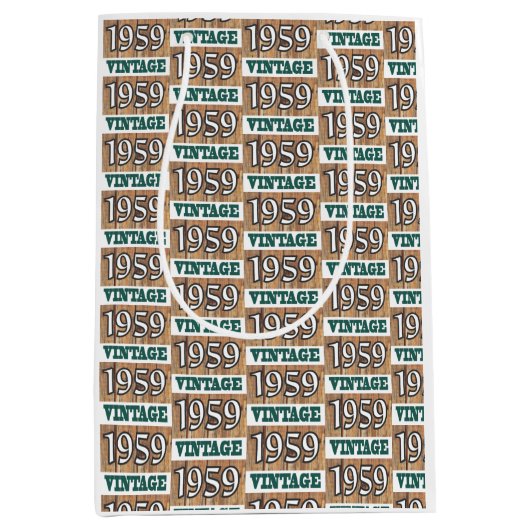 Geboren in 1959 middelgrote cadeautas (Voorkant)