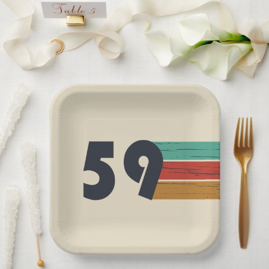 Geboren in 1959  papieren bordje (Huwelijk)