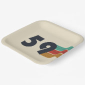 Geboren in 1959  papieren bordje (Gebogen)