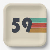 Geboren in 1959  papieren bordje (Voorkant)