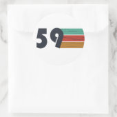 Geboren in 1959 ronde sticker (Tas)