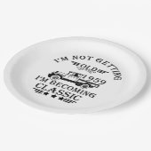 Geboren in 1959 verjaardag zwart papieren bordje (Gekanteld)