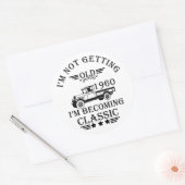 geboren in 1960  verjaardagscadeau mannen cadeau ronde sticker (Envelop)