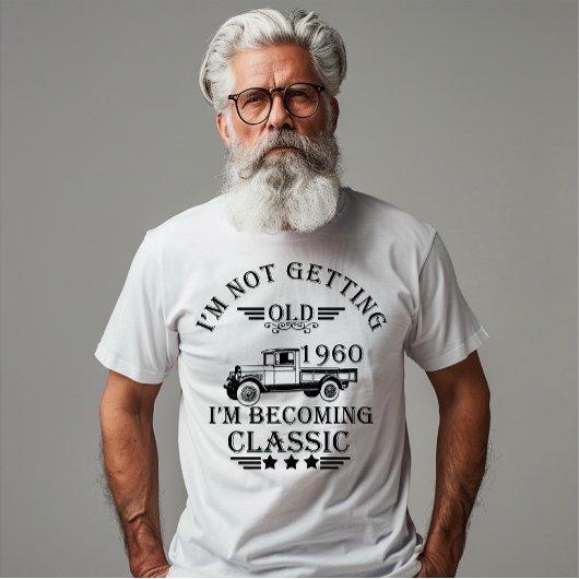 geboren in 1960  verjaardagscadeau mannen cadeau t-shirt