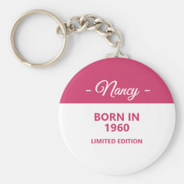 Geboren in 1960 Vivifying Birthday Sleutelhanger