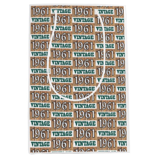 Geboren in 1961 middelgrote cadeautas (Voorkant)