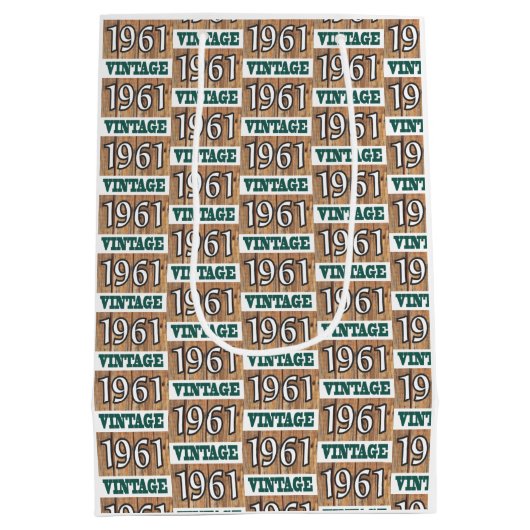 Geboren in 1961 middelgrote cadeautas (Achterkant)