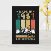 Geboren in 1961 Verjaardag Kaart (Gele Bloem)