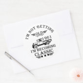 geboren in 1961  verjaardagscadeau mannen cadeau ronde sticker (Envelop)