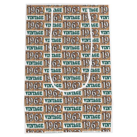 Geboren in 1962 middelgrote cadeautas (Achterkant)