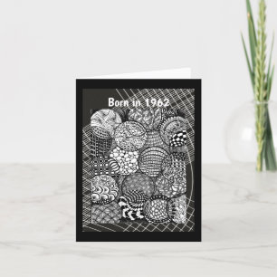 Geboren in 1962 Plechtige feiten op Birthday Kaart