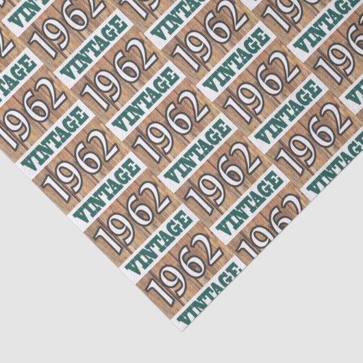 Geboren in 1962 tissuepapier (Detail)