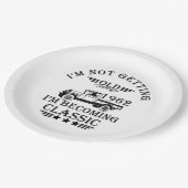 geboren in 1962  verjaardagscadeau mannen cadeau papieren bordje (Gekanteld)