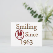 Geboren in 1963 briefkaart (Staand voorkant)