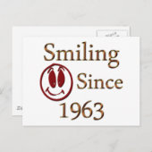 Geboren in 1963 briefkaart (Voorkant / Achterkant)