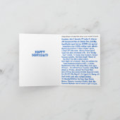 Geboren in 1963 Plechtige feiten op Birthday Kaart (Binnen)