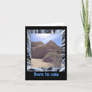 Geboren in 1963 Plechtige feiten op Birthday Kaart