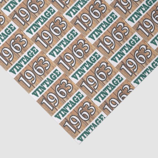 Geboren in 1963 tissuepapier (Detail)