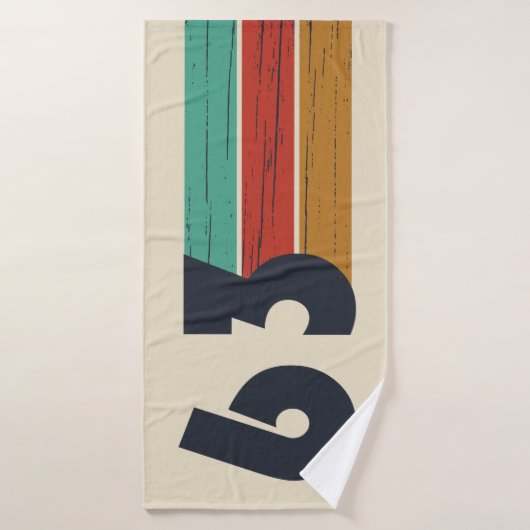 Geboren in 1963  verjaardagscadeau badhanddoek (Badhanddoek)