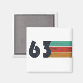 Geboren in 1963  verjaardagscadeau magneet (Voorkant / Achterkant)