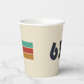 Geboren in 1963  verjaardagscadeau papieren bekers (Links)