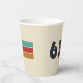 Geboren in 1963  verjaardagscadeau papieren bekers (Rechts)