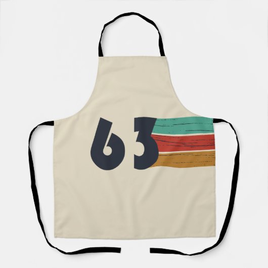 Geboren in 1963  verjaardagscadeau schort (Voorkant)