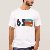 Geboren in 1963 verjaardagscadeau t-shirt (Voorkant)