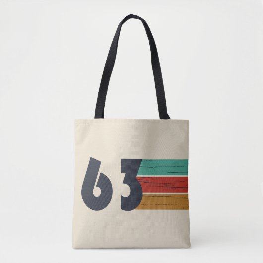 Geboren in 1963  verjaardagscadeau tote bag (Voorkant)