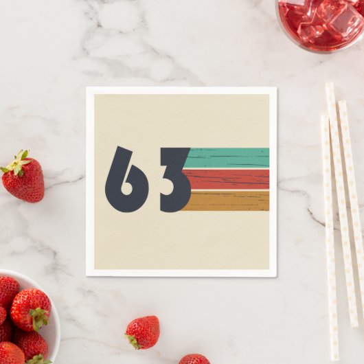 Geboren in 1963  verjaardagsfeest servet (Insitu)