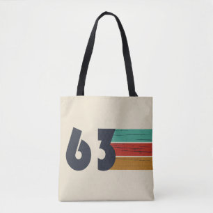 Geboren in 1963 vintage verjaardagscadeau tote bag