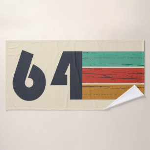 Geboren in 1964 60e geboortedag badhanddoek