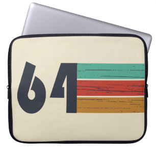 Geboren in 1964 60e geboortedag laptop sleeve