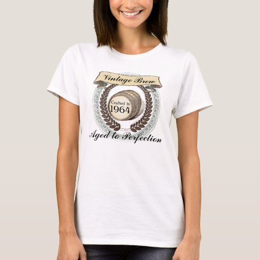 Geboren in 1964,  Brew, 50e Birthday Gift T-shirt (Voorkant)