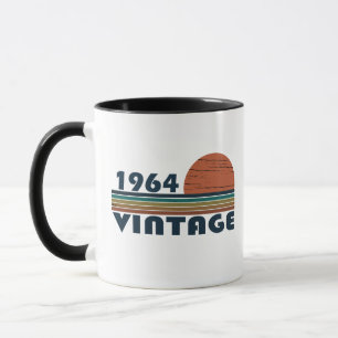 Geboren in 1964 elegante vintage stijl verjaardags mok