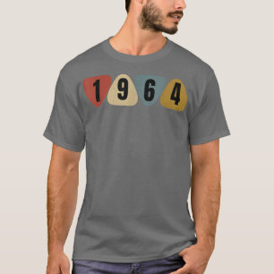 Geboren in 1964 Guitarist Guitar Pick Music Birthd T-shirt