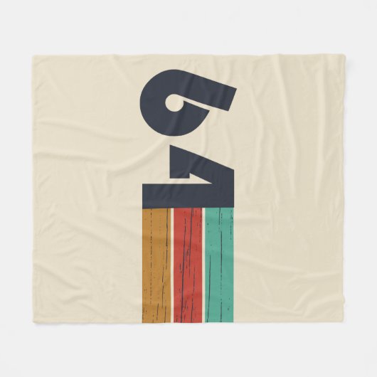 Geboren in 1964  jaar fleece deken (Voorkant (Horizontaal))